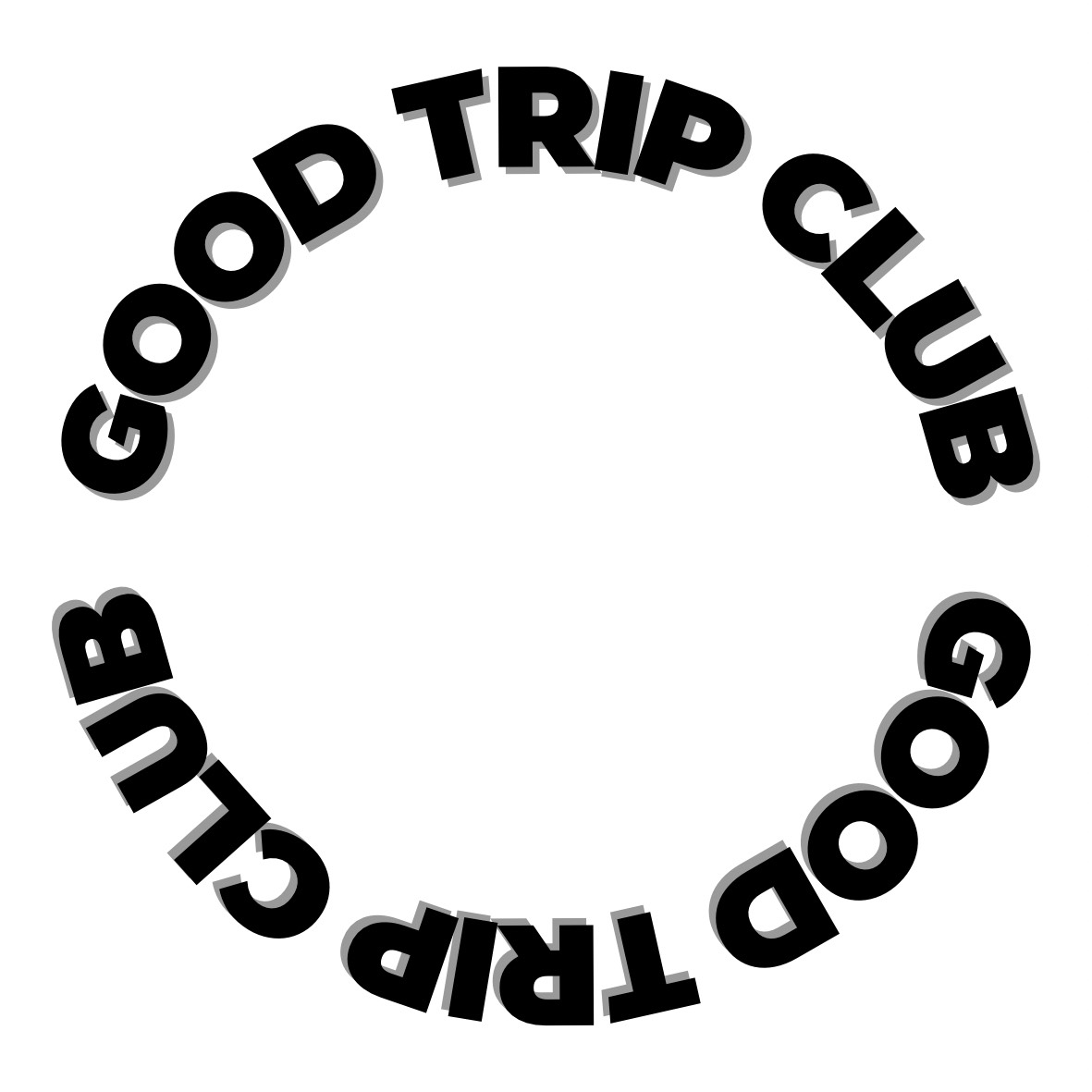 GOODTRIPCLUB circular wordmark